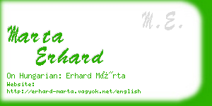 marta erhard business card